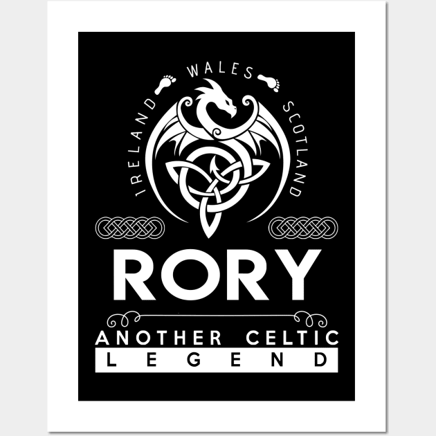 Rory Name T Shirt - Another Celtic Legend Rory Dragon Gift Item Wall Art by harpermargy8920